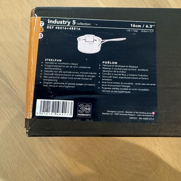 Demeyere Industry Stainless-Steel Saucepan, 1 1/2-Qt. - Picture 5 of 6